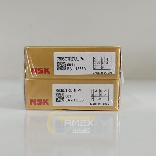 بلبرینگ CNC مدل 7906CTRDULP4 برند NSK ساخت ژاپن | مشخصات و قیمت